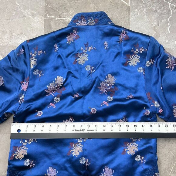 Whitby Kimono Womens Small Reversible Jacket Embroidered Coat Asian Japanese - Picture 8 of 10